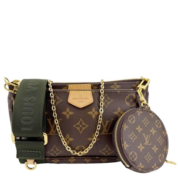 Louis Vuitton  Multi Pochette Accessoires Monogram Canvas Crossbody Bag Brown - Picture 1 of 13